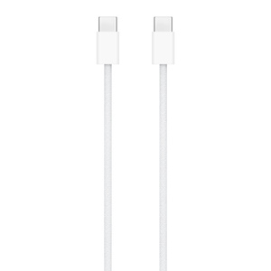Vit usb-c-laddningskabel med usb-c-kontakter på varje ände