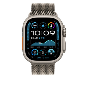 Apple Watch - アップル 49mmケース用 ナチュラルチタニウムミラネーゼループ/S Amazon.co.jp: Apple Watch Band - 49mmケース用ナチュラル