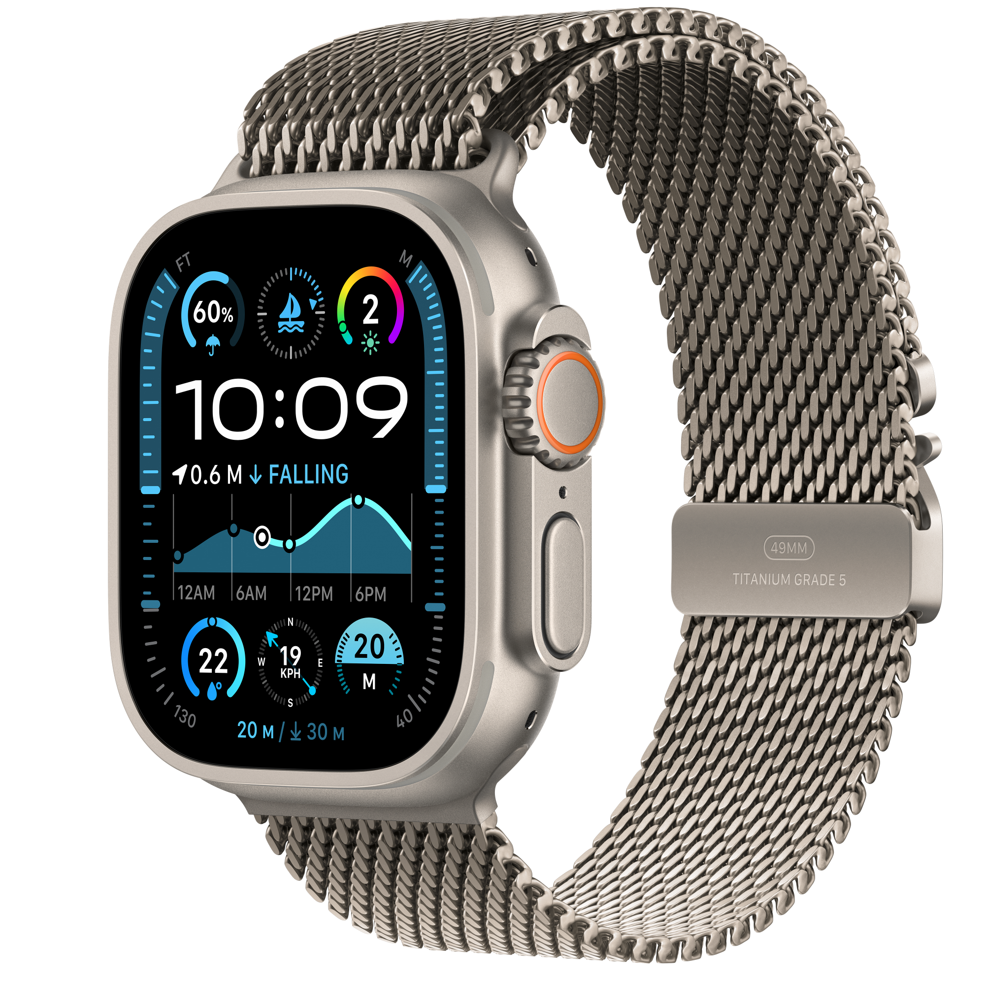 Buy Apple Watch Ultra 2 GPS + Cellular, 49mm Natural Titanium Case 