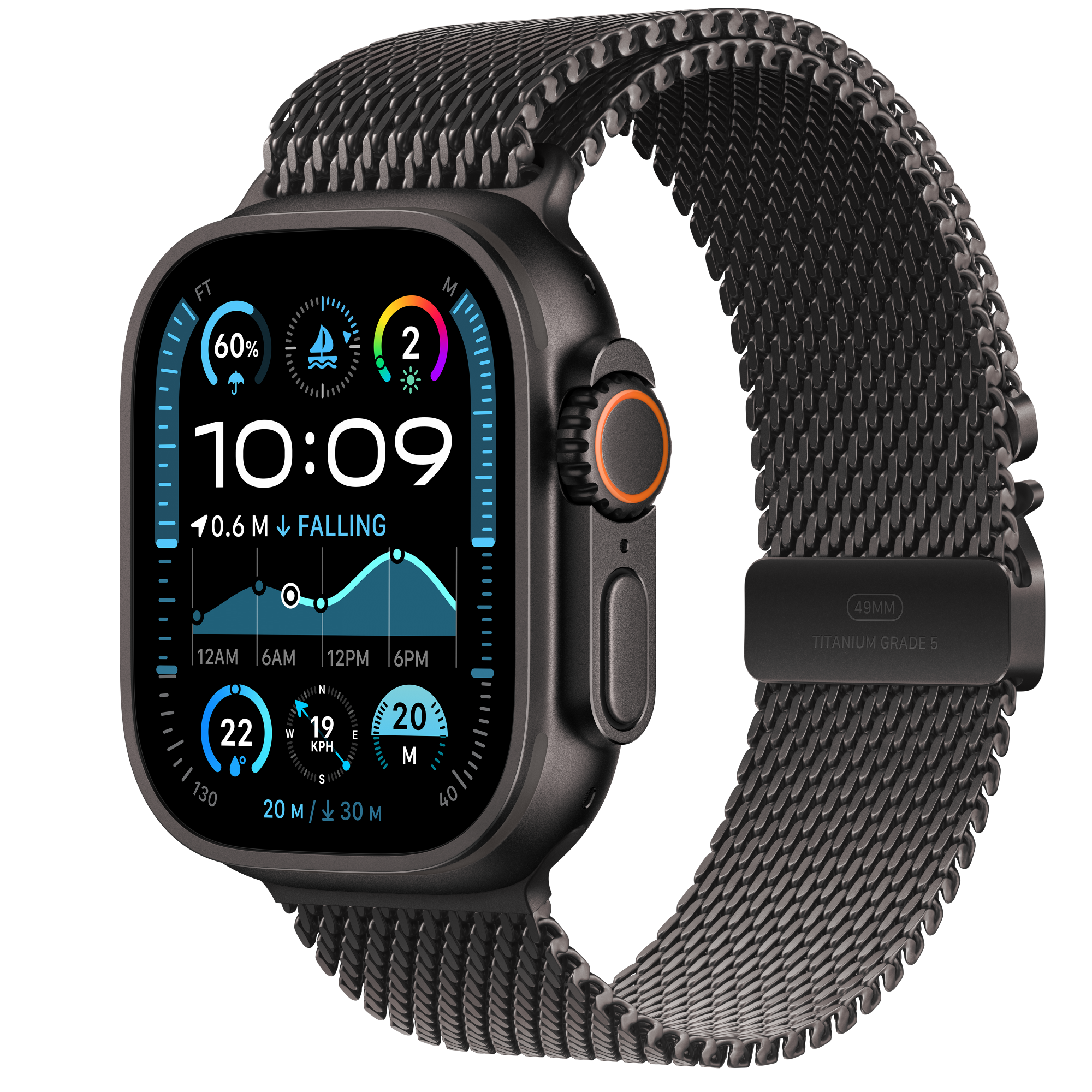 Buy Apple Watch Ultra 2 GPS + Cellular, 49mm Black Titanium Case 