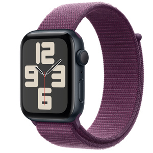 Buy Apple Watch SE GPS, 44mm Midnight Aluminium Case with Plum 
