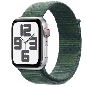 Buy Apple Watch SE GPS, 44mm Silver Aluminum Case with Denim Sport 