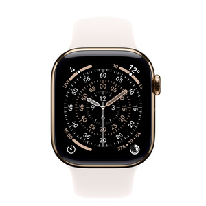 Apple Watch Series 11 GPS + Cellular 42mm Gold Titanium Case, Light Blush Sport Band-2