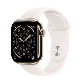 Buy Apple Watch Series 11 GPS Cellular, 42mm Gold Titanium Case