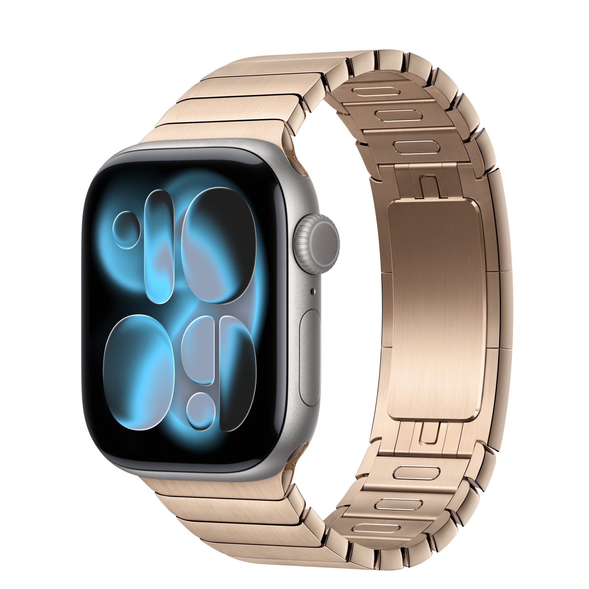 Stainless Steel Space Gray Apple Watch With Rose Gold Band Apple