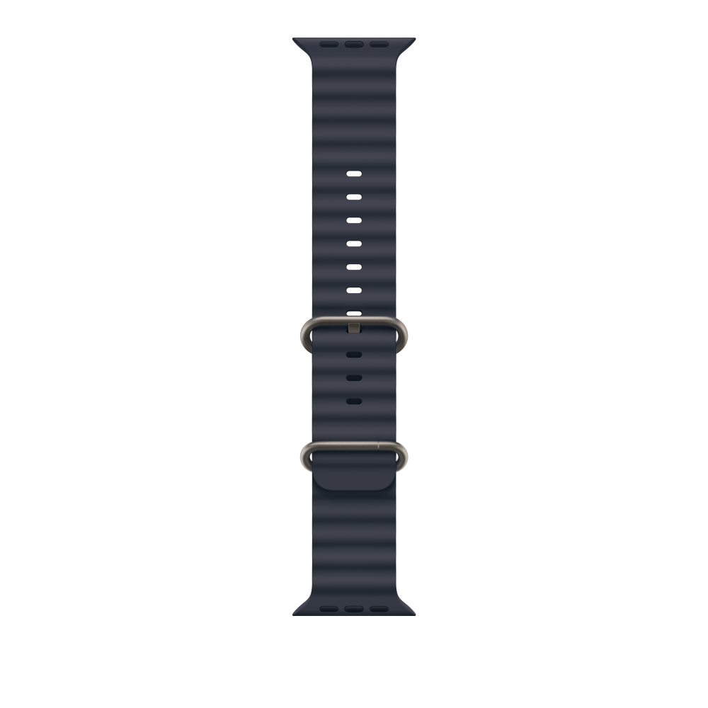 49mm Navy Ocean Band - Natural Titanium Finish – MXTH3ZM/A