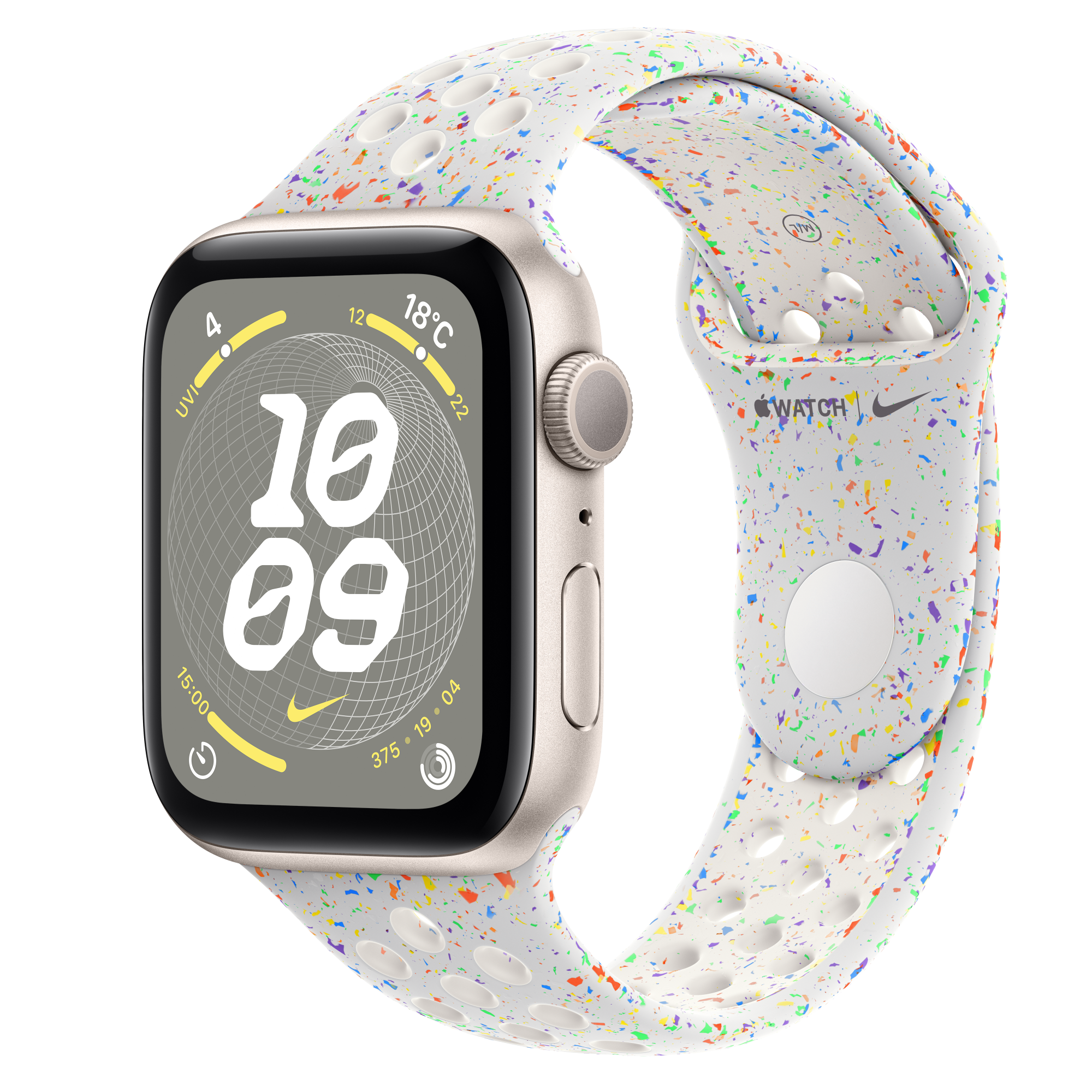 Apple Watch SE (GPSモデル) - 44mmスターライトアルミニウムケースと  