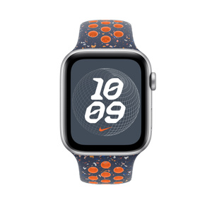 46mmケース用ブルーフレームNikeスポーツバンド – S/M - Apple（日本） 