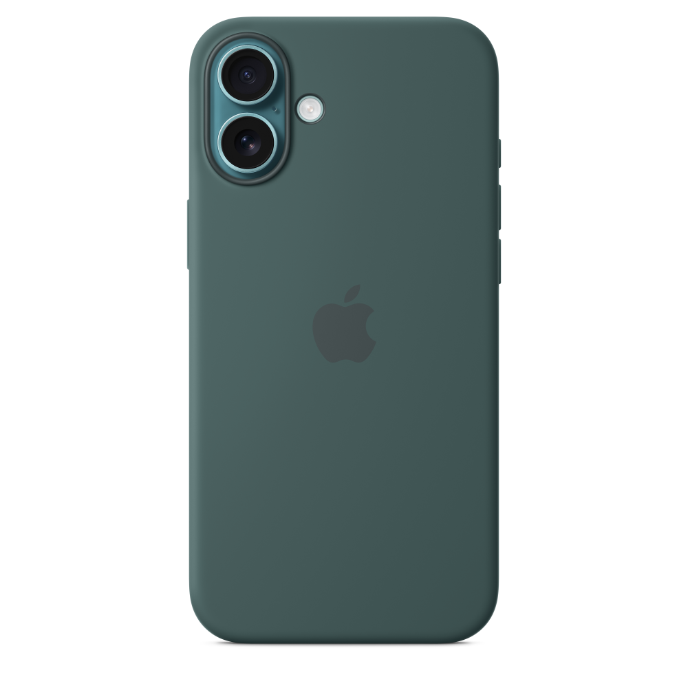 iPhone 16 Plus Silicone Case with MagSafe - Lake Green – MYYH3ZM/A