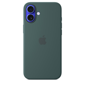 iPhone 16 Plus Silicone Case with MagSafe – Lake Green - Apple