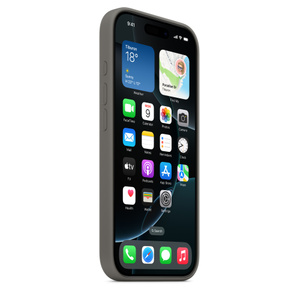 MagSafe対応iPhone 16 Proシリコーンケース – ストーングレイ - Apple