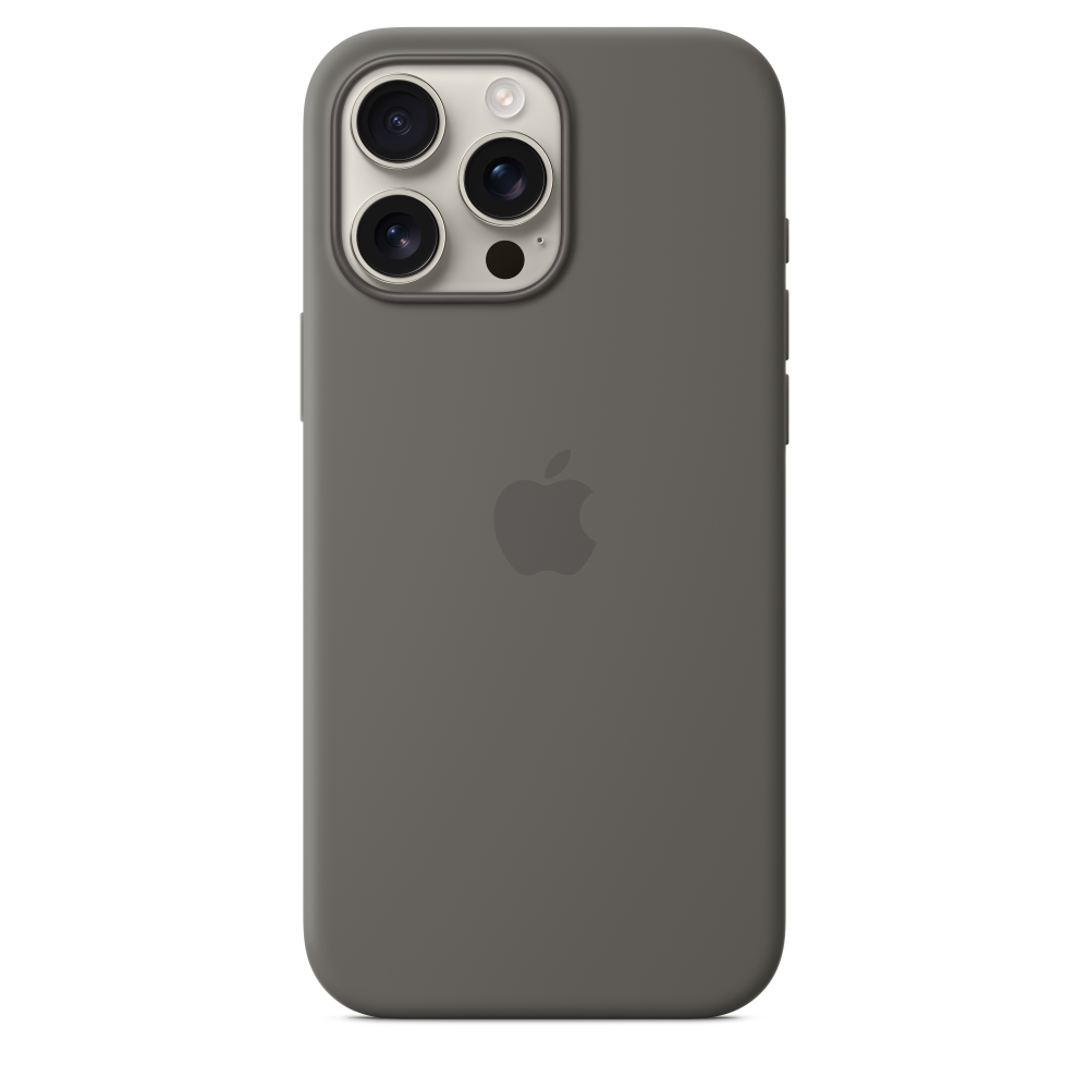 iPhone 16 Pro Max Silicone Case with MagSafe - Stone Gray – MYYV3ZM/A