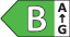 Energy class B, A to G scale