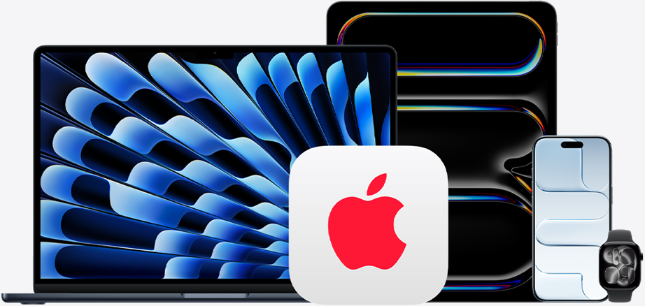 AppleCare Products and Apple devices: MacBook, iPad, iPhone, Apple Watch