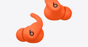 Zwevende PowerBeats Fit draadloze oortjes in de kleur Sprankelend Oranje