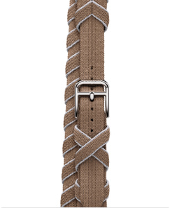 ねこ）HERMESドゥブルトゥールステンレススチールバックル（40