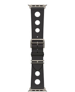 Apple Watch38mmステンレススチール+ブラックスポーツバンド 42mmケース用ブラックスポーツバンド - S/M - Apple（日本）