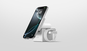 Anker 3-in-1 Cube with Qi2 White Apple