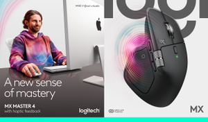Logitech MX Master 4 Mouse - Black - Education - Apple
