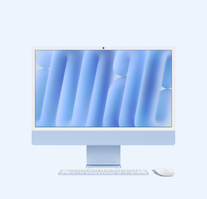ゆ*と様 iMac M4 24インチ シルバー 512GB 日本語キーボード iMac, 24インチ, M4 チップ, 10コアCPU, 10コアGPU, ブルー, Nano