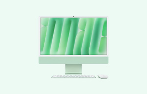 iMac, 24インチ, M4 チップ, 8コアCPU, 8コアGPU, グリーン