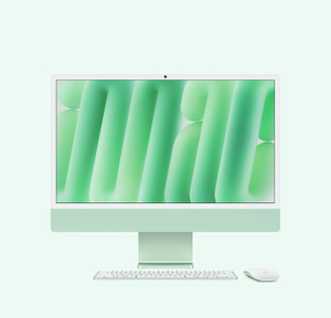 iMac24インチ、 24GBユニファイドメモリ、ストレージ1TB 、M3、グリーン Refurbished 24-inch iMac Apple M3 Chip with 8-Core CPU and 10-Core