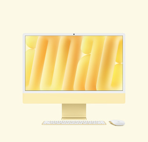 Macデスクトップ iMac 24-inch Mac Yellow Buy iMac, 24-inch, M4 Chip, 8-core CPU, 8-core GPU, Yellow, Stand