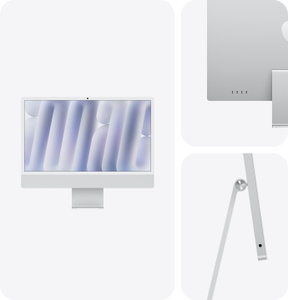 iMac, 24 inç, M4 Çip, 10 çekirdekli CPU, 10 çekirdekli GPU, Gümüş