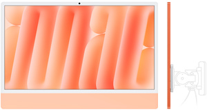 Orange iMac with built-in VESA Mount Adapter Note: this iMac does