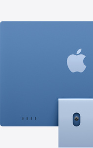 iMac M4 Blue rear view