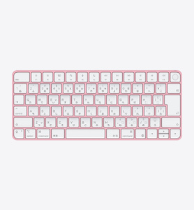 レア【ピンク】Appleシリコン搭載Macモデル用キーボード ＆ マウス　セット Mac, 24インチ, M4 チップ, 10コアCPU, 10コアGPU, ピンク, 標準ガラス