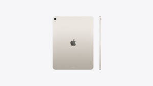 星光色 ipad air 背面外观,展示单摄像头和机身中央的 apple 标志