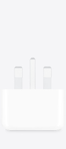 20 watt USB-C Power Adapter, Type A plug, White