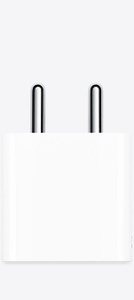 20 watt USB-C Power Adapter, Type A plug, White