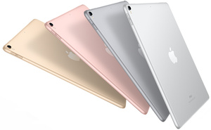 Modellen van de iPad (9e generatie): goud, roze, spacegrijs en zilver