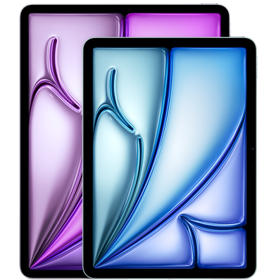 13-inch iPad Air, 11-inch iPad Air, all-screen design