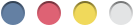 Blue, Pink, Yellow, Silver