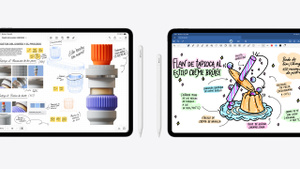 iPad Pro con dibujo a mano, Apple Pencil Pro, Apple Pencil USB-C y iPad Pro que con dibujos y notas escritas a mano