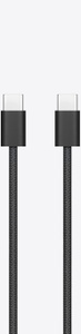 USB-C to USB-C cable, woven design, black