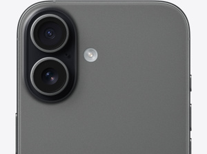 iPhone 17, Farbe Lavendel, Rückseite, oben gerundete Ecken, Dual Fusion Kamera-System, Blitz, Mikrofon