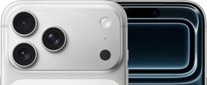 iPhone 17 Pro Max Silver — Camera Close-Up