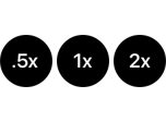 0,5x, 1x, 2x