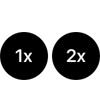 1x, 2x