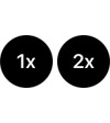 1x, 2x