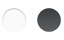 Cores disponíveis: preto e branco.