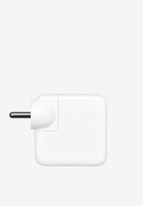 Angled view of Power Adapter with Type A plug.