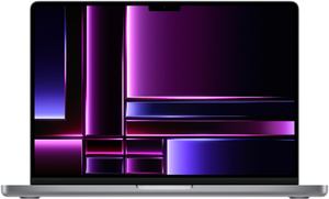 Certified pre-owned MacBook Pro 14" M2 Pro 512GB SSD · 16GB in Space Grey
