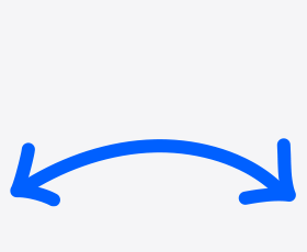 Back-and-forth arrow indicating swipe