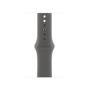 Refurbished Apple Watch Series 10 GPS + Cellular, 42mm Natural Titanium Case with M/L Stone Gray Sport Band