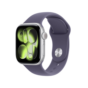 Refurbished Apple Watch Series 11 GPS + Cellular, 42mm Silver Aluminum Case with S/M Purple Fog Sport Band